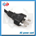 VDE homologación UL 250V 3 pines brasil 16a 10a cable de alimentación